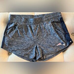 FANATICS NFL PRO LINE PATRIOTS Blue Lounge Shorts W/Pockets & Adj Drawstring